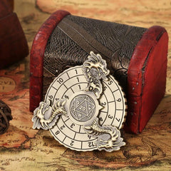 Roulette Spinner Metal DND Dice for Dungeon and Dragons DND Playing Game 7 in 1 07FC0E-D4 - KOEEK [4]