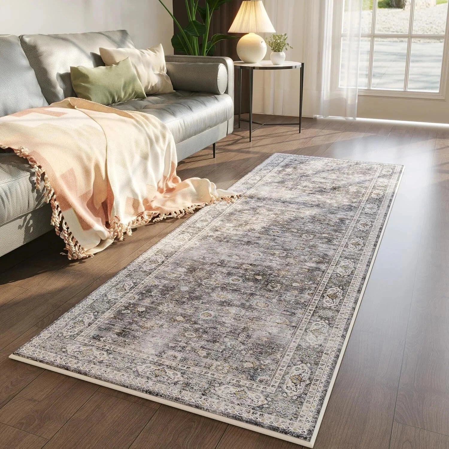 Runner Carpet Hallway Carpet Washable Kitchen Runner Carpet with Rubber Backing 07FC0E-D4 - KOEEK [5]