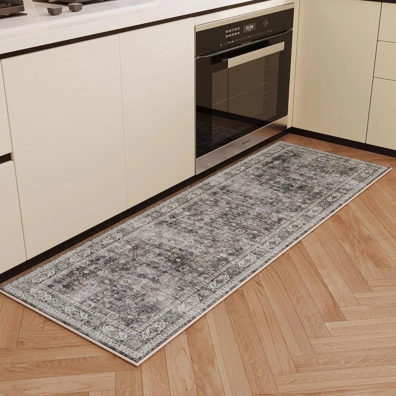 Runner Carpet Hallway Carpet Washable Kitchen Runner Carpet with Rubber Backing 07FC0E-D4 - KOEEK [8]
