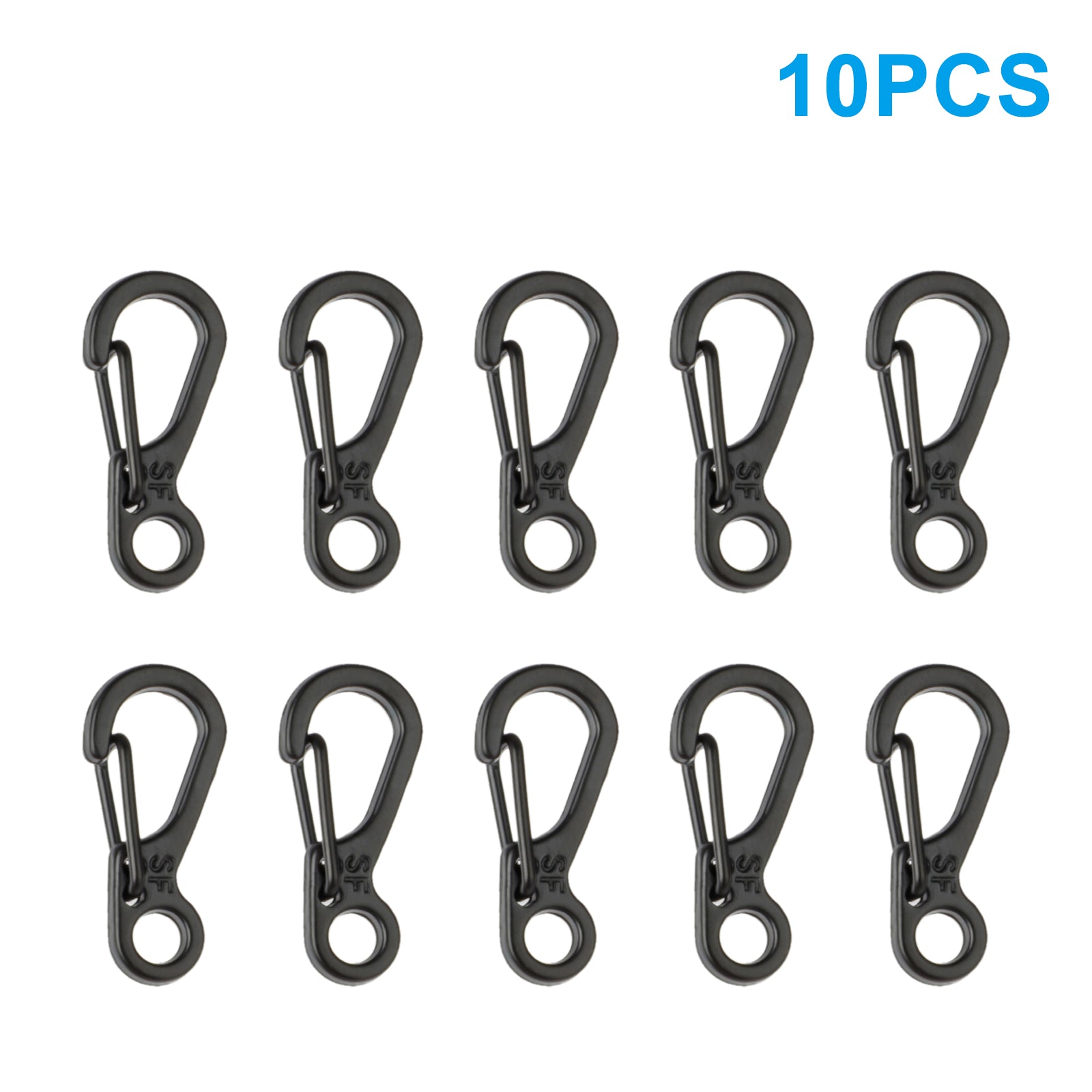 10-40x Mini SF Aluminum Spring Carabiner Clip Keychain Outdoor Snap Camping Hook koeek - KOEEK