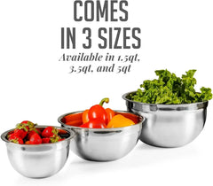 Set of 3 stainless steel nesting bowls with lids 07FC0E-D4 - KOEEK [4]