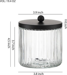 Set of 4 glass cotton swab box dispensers 07FC0E-D4 - KOEEK [2]