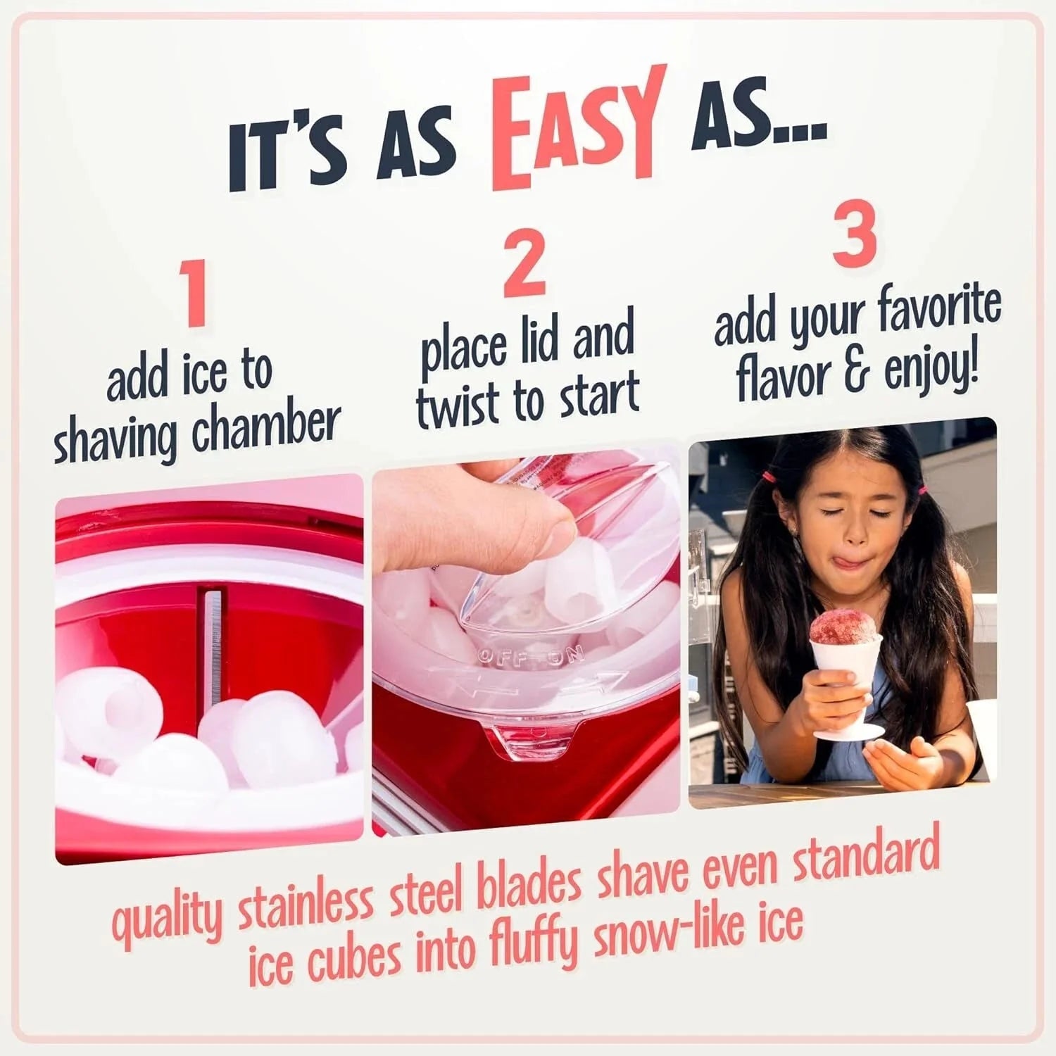 Shaved Ice Machine -Vintage style tabletop shaved ice machine for iced desserts 07FC0E-D4 - KOEEK [5]