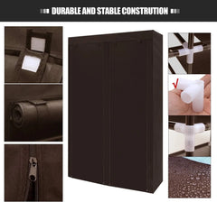 Shoe Rack Storage Organize, 28 Pairs Portable Double Row with Nonwoven 07FC0E-D4 - KOEEK [2]