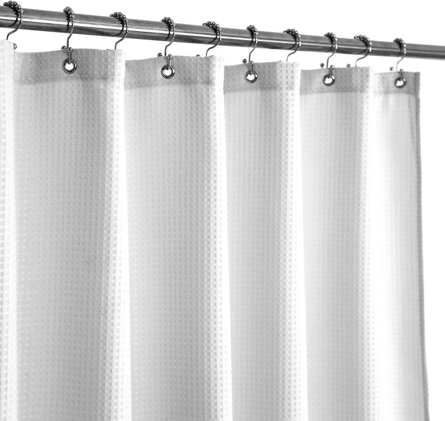 Shower Curtain Fabric 36 x 72 inches - Checkered Texture, Spa 07FC0E-D4 - KOEEK [1]