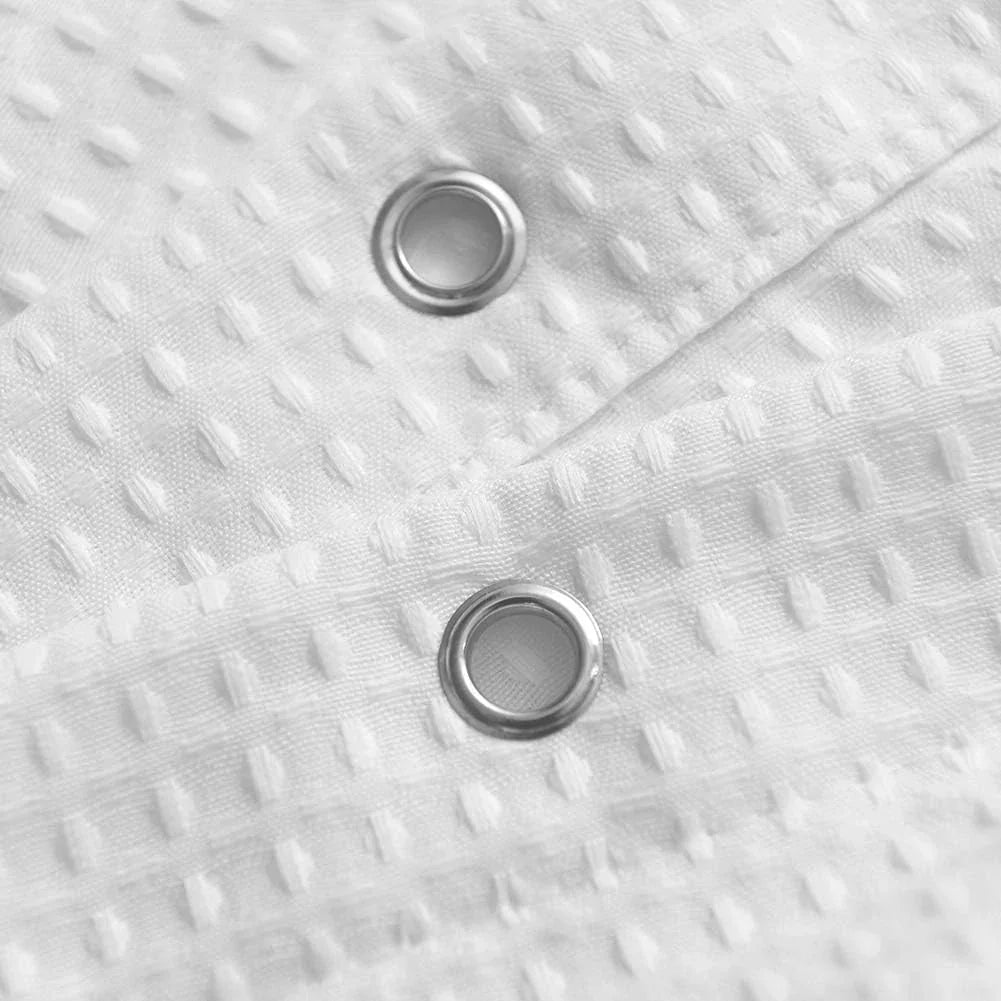 Shower Curtain Fabric 36 x 72 inches - Checkered Texture, Spa 07FC0E-D4 - KOEEK [4]