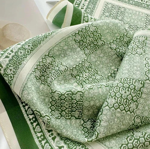 Silk Mulberry 150X16cm Scarf Women Neckerchief Wrap Shape Totem Print 07FC0E-D4 - KOEEK [7]