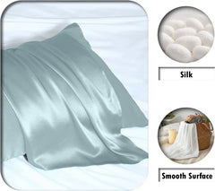 Silk Pillowcase for Hair and Skin Standard Size 20"X 26" with Hidden Zipper Soft 07FC0E-D4 - KOEEK [1]