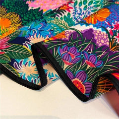 Silk Scarf Women Vintage Horse Zebra Small Bandana Kerchief Turban 53*53cm 07FC0E-D4 - KOEEK [3]