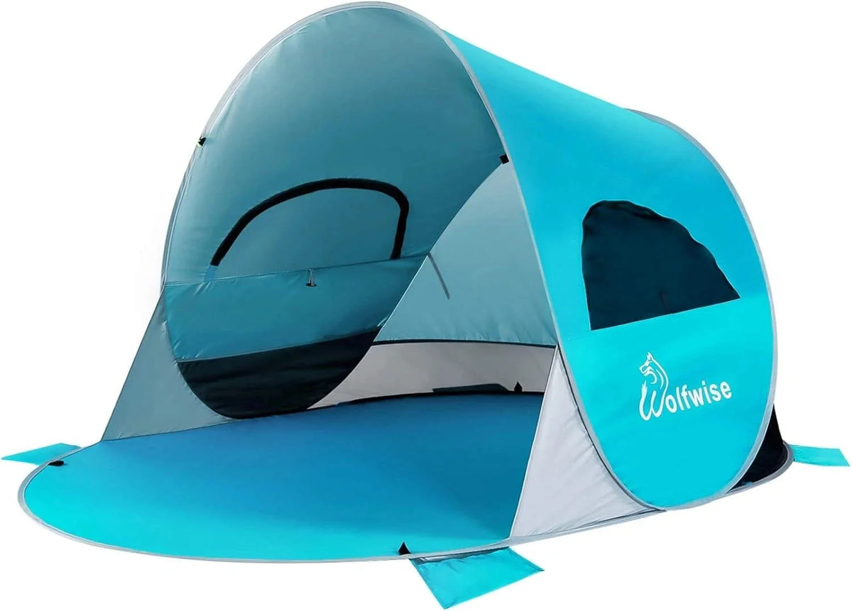Simple Pop-up 3-4 Person Beach Tent Sport Umbrella Instant Awning 07FC0E-D4 - KOEEK [1]
