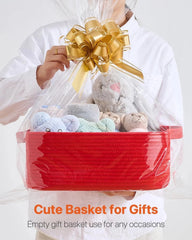 Small woven basket, dimensions: 14 x 10 x 5.6 inches 07FC0E-D4 - KOEEK [3]
