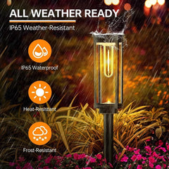 Solar Pavement Lights, Waterproof , Auto On/Off Solar Garden Lights 07FC0E-D4 - KOEEK [1]