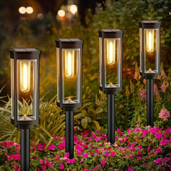 Solar Pavement Lights, Waterproof , Auto On/Off Solar Garden Lights 07FC0E-D4 - KOEEK [2]