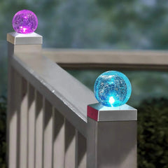 Solar Post Cap Lights Deck Fence Outdoor Railing Lights 07FC0E-D4 - KOEEK [4]