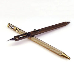 Solid Brass Bolt Action Ball Point Quality Pen Copper Art Craft Pocket EDC Gift2 07FC0E-D4 - KOEEK [4]