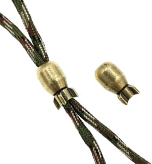 Solid Brass Bomb Shaped Parachute Cord Beads Knife Paracord Lanyard EDC Pendant 07FC0E-D4 - KOEEK [1]