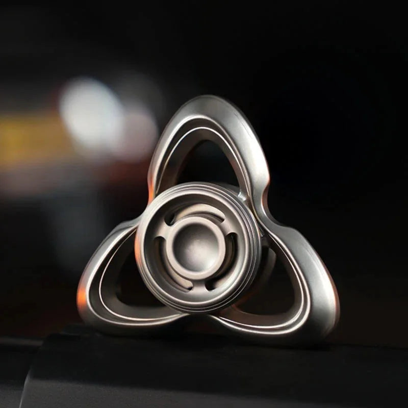 Stainless Steel Fidget Spinner EDC Fidget Toy Anxiety Stress Relief Spinning Toy 07FC0E-D4 - KOEEK [2]