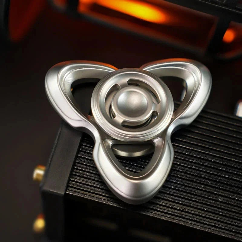 Stainless Steel Fidget Spinner EDC Fidget Toy Anxiety Stress Relief Spinning Toy 07FC0E-D4 - KOEEK [6]