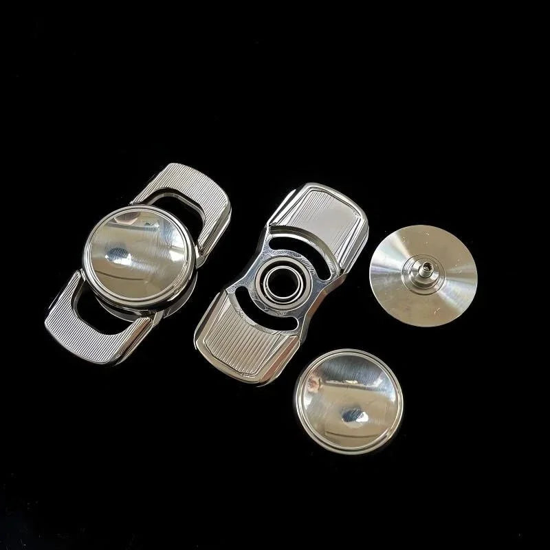 Stainless Steel Fidget Spinner Stress Anxiety Relief Metal Fidget Toys EDC Gift 07FC0E-D4 - KOEEK [5]