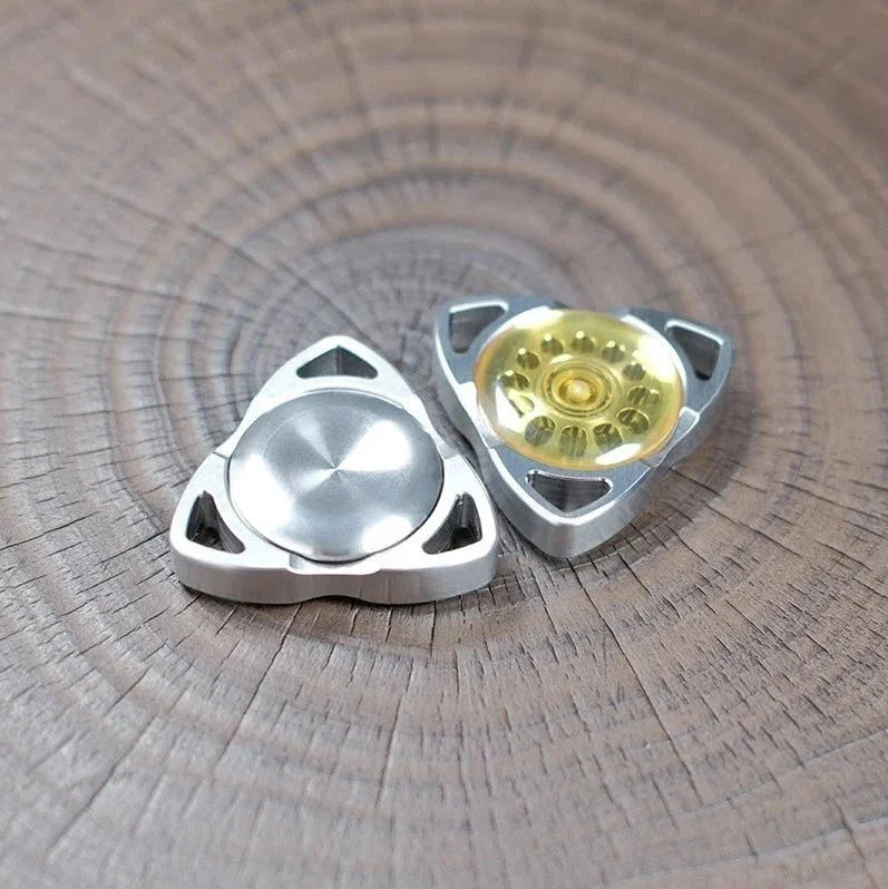 Stainless Steel PEI Fidget Spinner Stress Relief Finger Spinner Fidget Toy EDC 07FC0E-D4 - KOEEK [2]