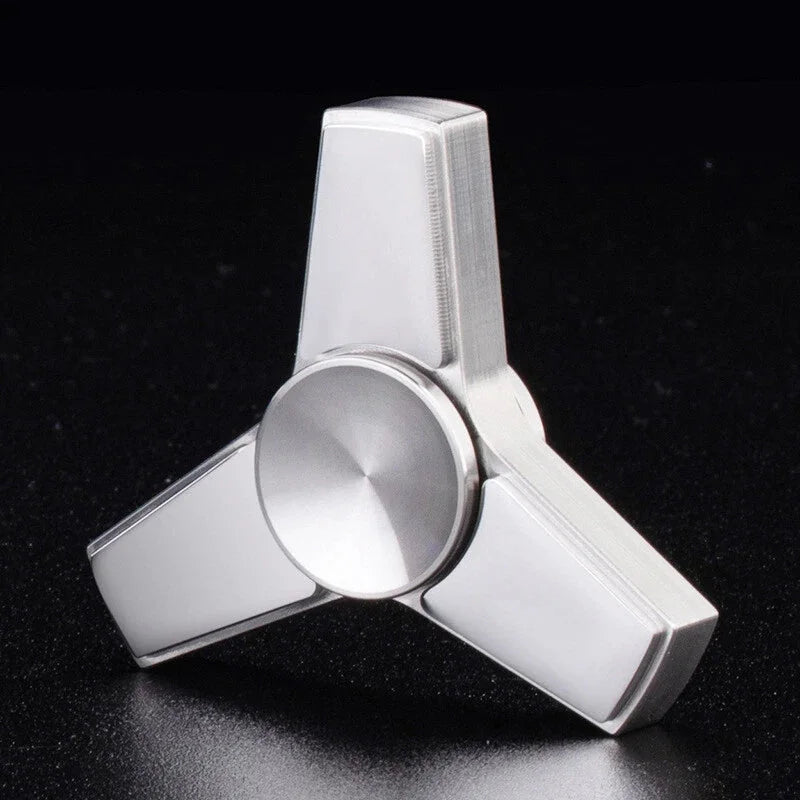 Stainless Steel Threeleaf Fidget Spinner EDC Fidget Toys Hand Spinner ADHD Tool 07FC0E-D4 - KOEEK [1]