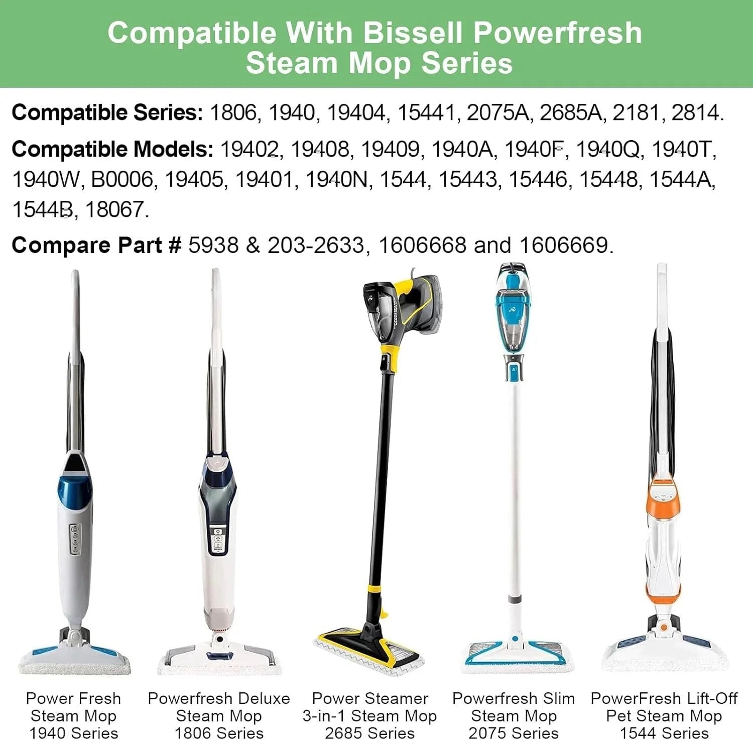 Steam Mop Pad, Steam Mop Deluxe Edition Pet Lift-Up Extended Length 07FC0E-D4 - KOEEK [2]