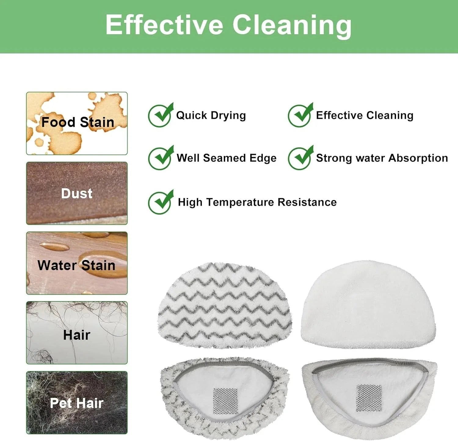 Steam Mop Pad, Steam Mop Deluxe Edition Pet Lift-Up Extended Length 07FC0E-D4 - KOEEK [5]