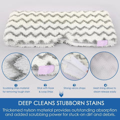 Steam mop pads,replacement pads for steam mops suitable for hard floors,pack of3 07FC0E-D4 - KOEEK [3]