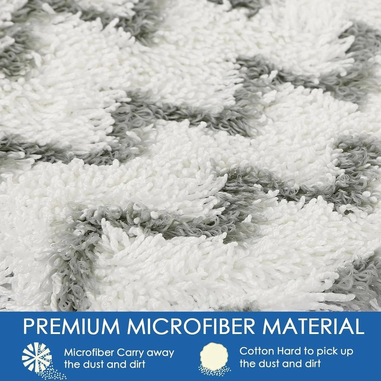 Steam mop pads,replacement pads for steam mops suitable for hard floors,pack of3 07FC0E-D4 - KOEEK [6]