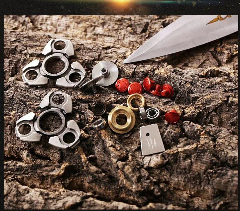 Steel Alloy Fidget Hand Spinner Finger Gyro Toys EDC Focus Stress Reliever Gift 07FC0E-D4 - KOEEK [6]