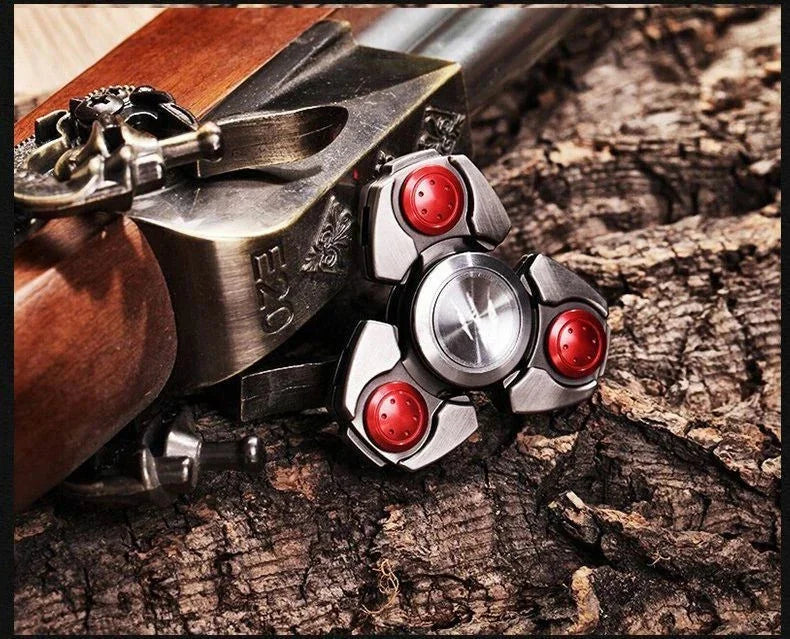 Steel Alloy Fidget Hand Spinner Finger Gyro Toys EDC Focus Stress Reliever Gift 07FC0E-D4 - KOEEK [8]
