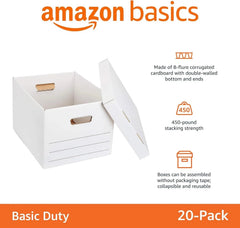 Storage and Documentation Box with Lid and Handles, Basic, 20-Piece, White 07FC0E-D4 - KOEEK [3]