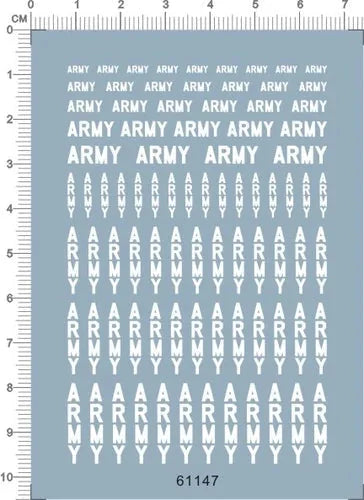 Super Detail Different Scale Military Army Markings Model Kit Water Slide Decal 07FC0E-D4 - KOEEK [1]