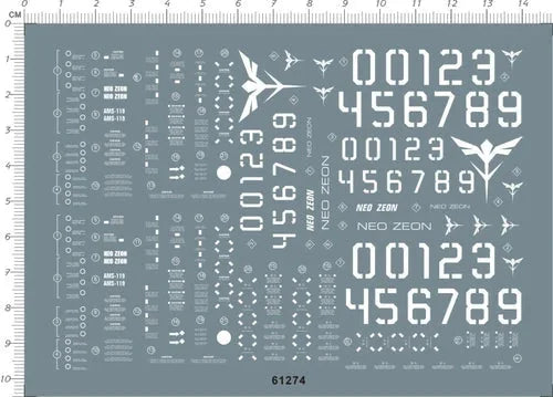 Super Detail Up 1/100 AMS-119 Geara Doga GDM MG Decal Model Kit 61274 07FC0E-D4 - KOEEK [1]