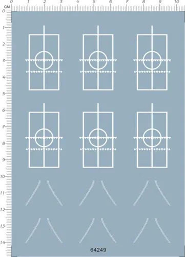 Super Detail Up 1/700 Scale Helicopter Deck Line Marine Model Water Slide Decal 07FC0E-D4 - KOEEK [1]
