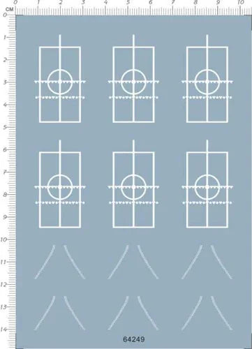 Super Detail Up 1/700 Scale Helicopter Deck Line Marking Model Water Slide Decal 07FC0E-D4 - KOEEK [1]