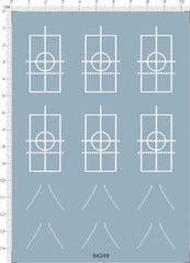 Super Detail Up 1/700 Scale Helicopter Deck Line Marking Model Water Slide Decal 07FC0E-D4 - KOEEK [1]