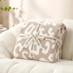 Super soft beige leopard print blanket Double size Dimensions: 60x80 inches 07FC0E-D4 - KOEEK [3]