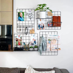 Suspended basket and hook rack | Wall grid accessories 07FC0E-D4 - KOEEK [4]