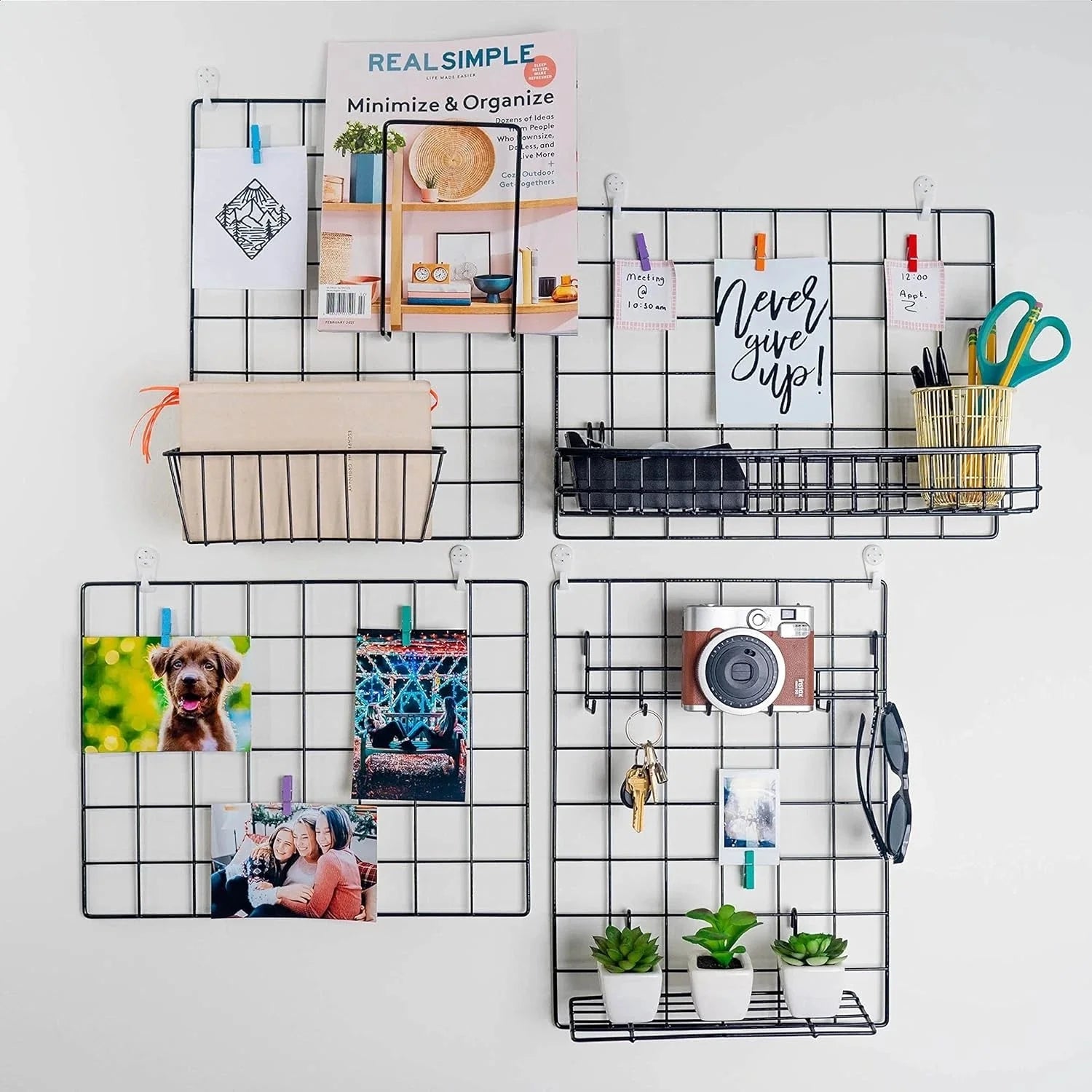 Suspended basket and hook rack | Wall grid accessories 07FC0E-D4 - KOEEK [5]