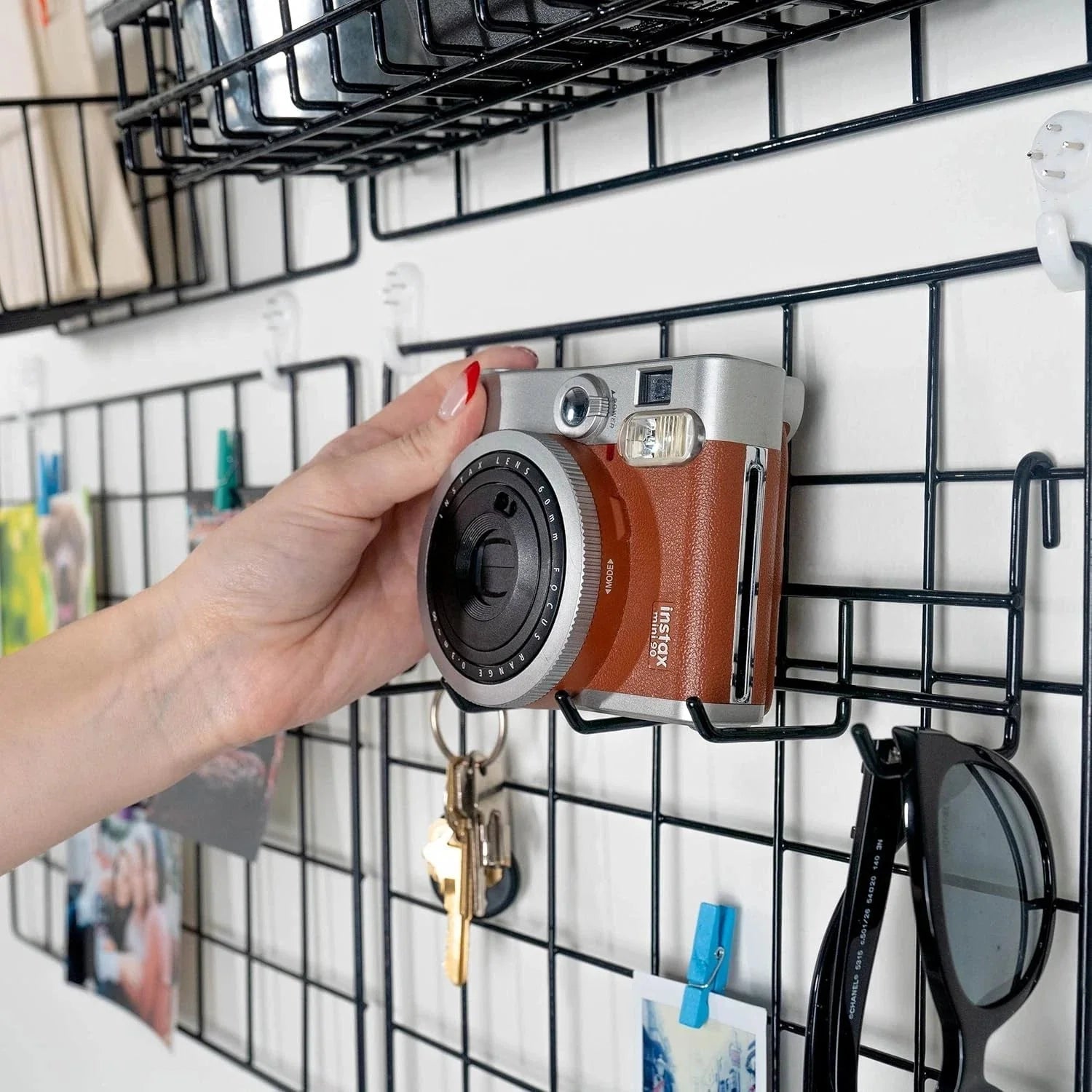 Suspended basket and hook rack | Wall grid accessories 07FC0E-D4 - KOEEK [7]