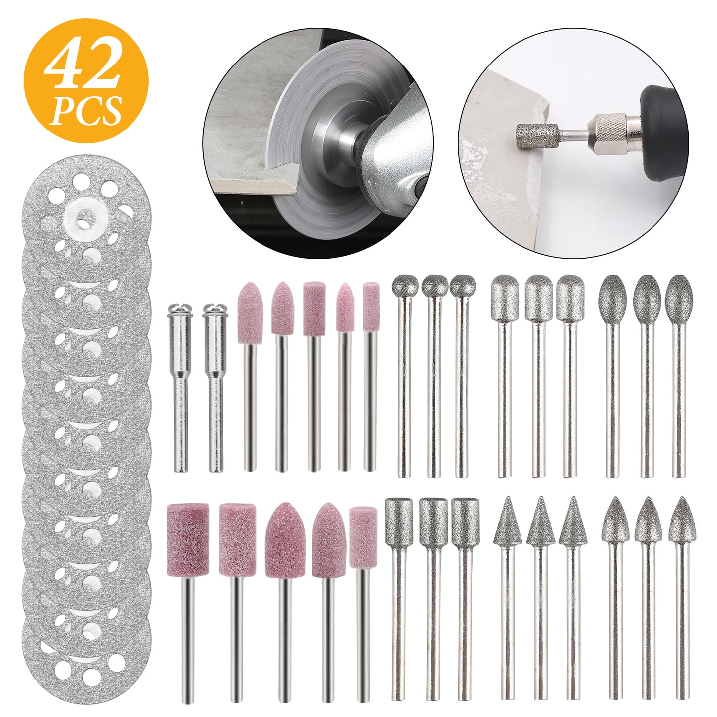 10-176PCS Diamant Trennscheibe Für Dremel Rotary Werkzeug Die Grinder Trennscheibe