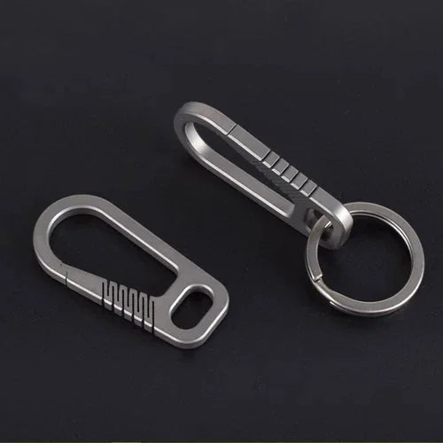 TC4 Titanium Alloy Keychain Backpack Hanging Buckle EDC Outdoor Key Carabiner 07FC0E-D4 - KOEEK [1]