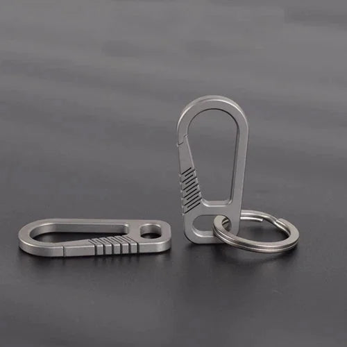 TC4 Titanium Alloy Keychain Backpack Hanging Buckle EDC Outdoor Key Carabiner 07FC0E-D4 - KOEEK [7]