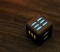 TC4 Titanium Alloy Luminous Dice Toy Chilled Red Wine Beer Dice Gift EDC Toys 07FC0E-D4 - KOEEK [1]