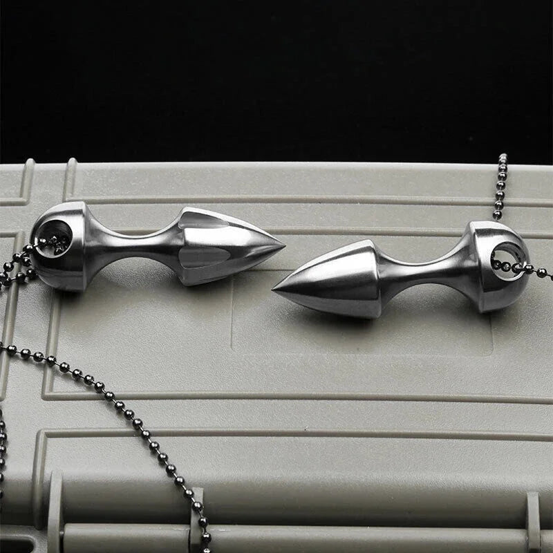 TC4 Titanium Alloy Waterproof Box keychain Necklace Pendant Outdoor EDC Tool 07FC0E-D4 - KOEEK [5]
