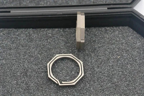 TC4 Titanium Outdoor Octagon EDC Key Ring Keychain Lightweight Hanging Buckle 07FC0E-D4 - KOEEK [5]