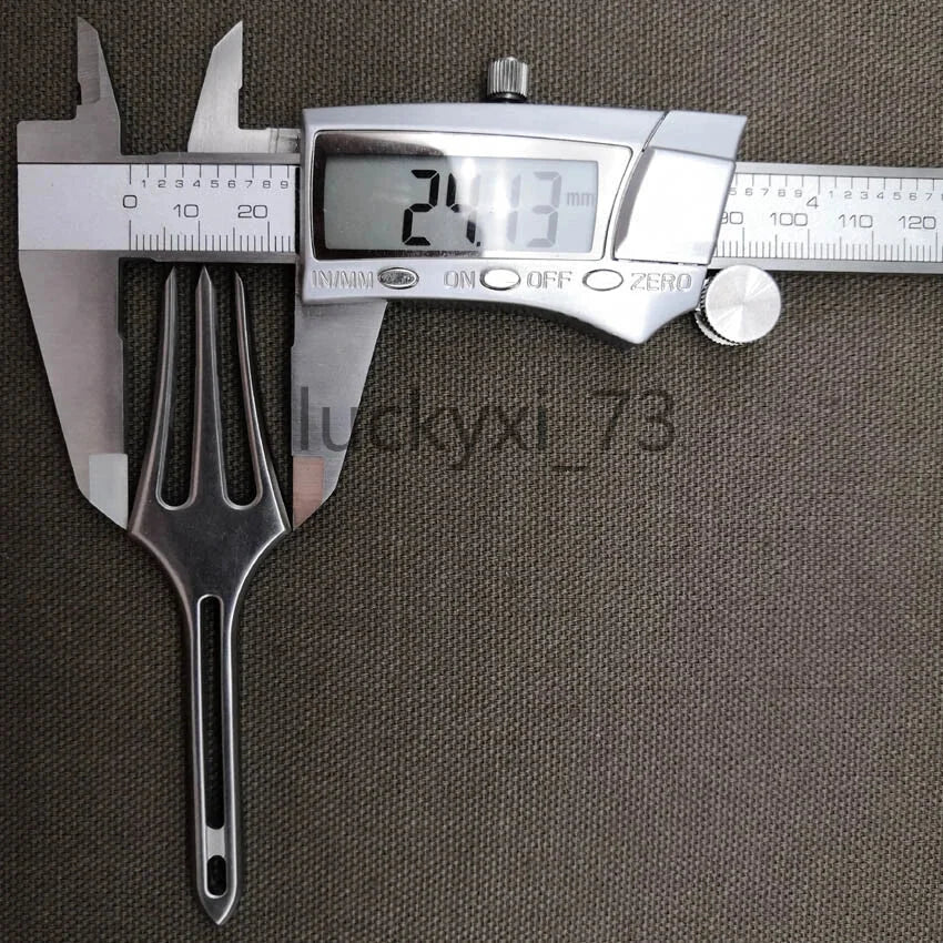 TC4 titanium Multifunction Crowbar Harpoon fork outdoor camping tool EDC 07FC0E-D4 - KOEEK [6]