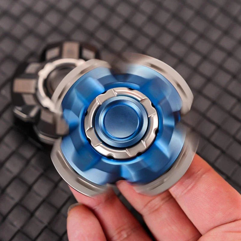 TQ Stainless Steel EDC Fidget Spinner - Stress Relief & ADHD Focus Toy 07FC0E-D4 - KOEEK [8]