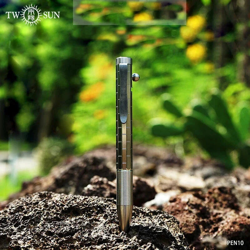 TWOSUN Titanium Alloy Pen Outdoors EDC Pen Write Ball-Point Signature Pen Gifts TWOSUN - KOEEK [5]